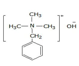 芐基三甲基氫氧化銨 ，40%（甲醇溶液）